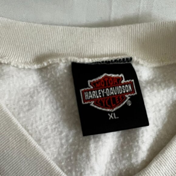 Harley-Davidson 2 White V-Neck Shirt Graphic XL Womens - Picture 6 of 13